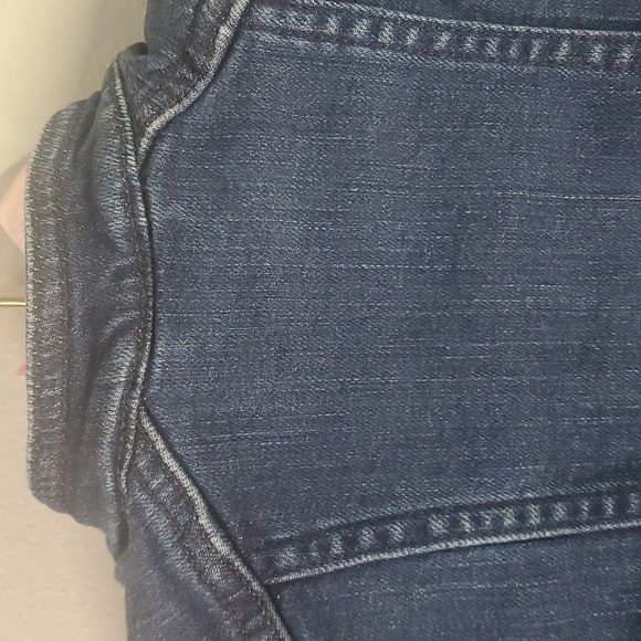 Gap Riding Jacket Kids Girls Size Medium M BLUE DENIM Ride Riding - Picture 9 of 14